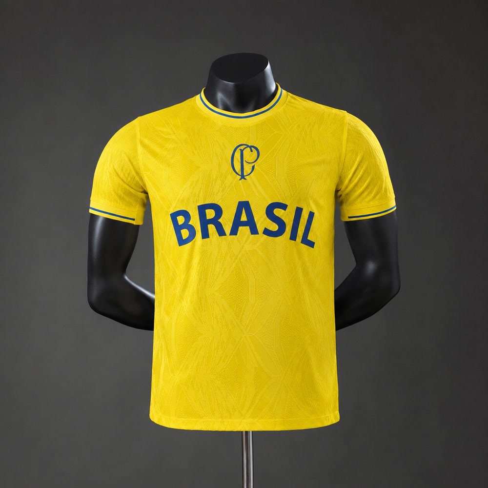 Camiseta Corinthians edición especial 2026/27 versión jugador · Amarilla