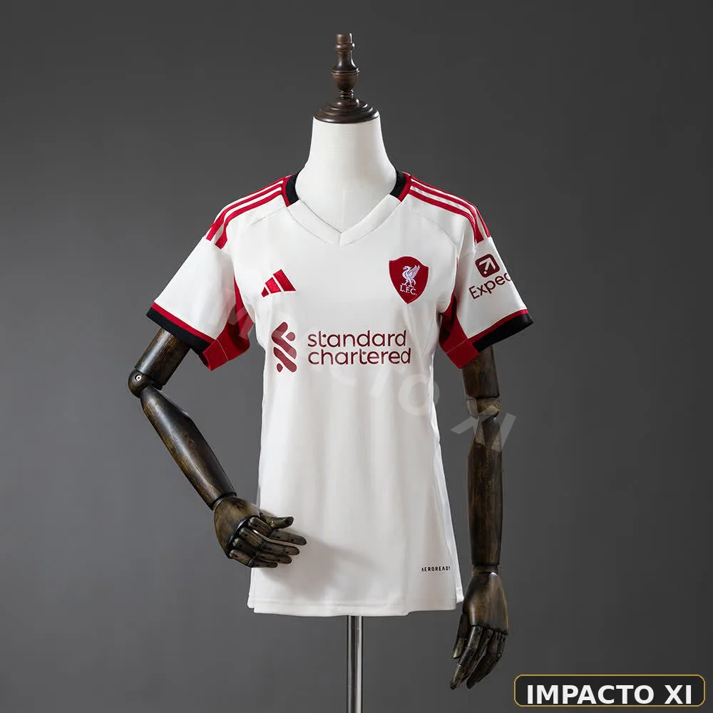 Camiseta Liverpool visitante 2025/26 mujer