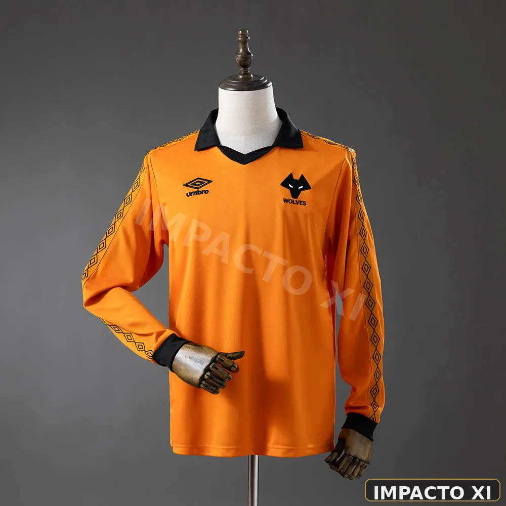 Camiseta retro Wolverhampton Wanderers local 1980/81 manga larga