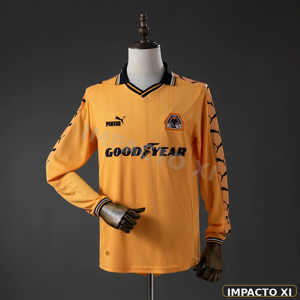 Camiseta retro Wolverhampton Wanderers local 1998/99 manga larga