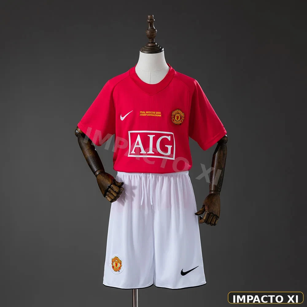 Camiseta retro Manchester United local 2007/08 niño