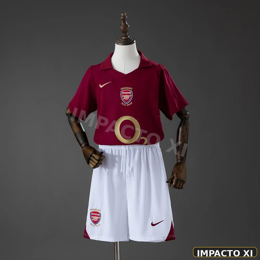 Camiseta retro Arsenal local 2005/06 niño
