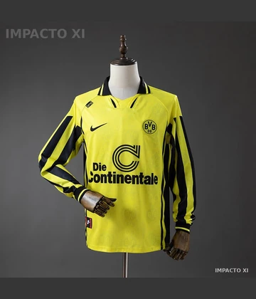 Camiseta Borussia Dortmund local 1996/97 manga larga · Retro