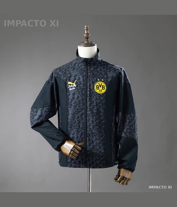 Cortavientos reversible Borussia Dortmund · Negro