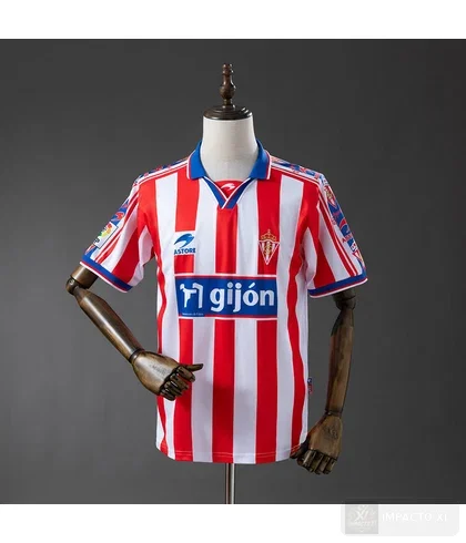 Camiseta Sporting de Gijón equipación local 1999/00 · Retro