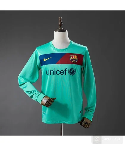 Camiseta Barcelona equipación visitante 2010/11 · Manga larga · Retro