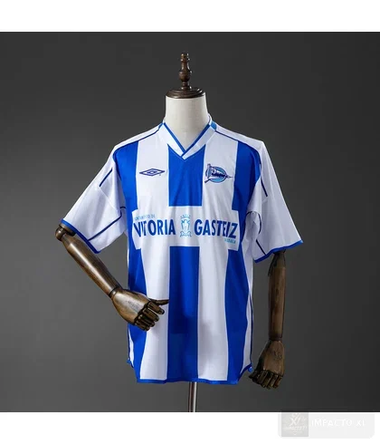 Camiseta Deportivo Alavés equipación local 2003/04 · Retro