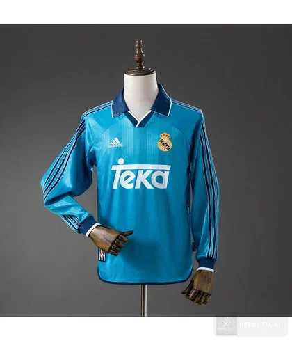 Camiseta Real Madrid tercera equipación 1999/00 · Manga larga · Retro