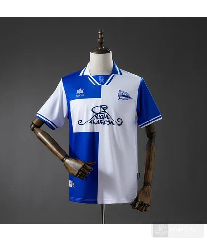 Camiseta Deportivo Alavés equipación local 2000/01 · Retro