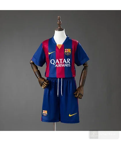 Conjunto infantil Barcelona equipación local 2014/15 · Retro