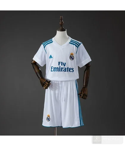 Conjunto infantil Real Madrid equipación local 2017/18 · Retro
