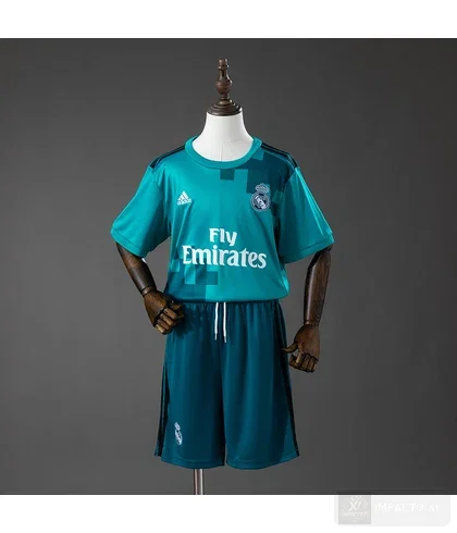 Conjunto infantil Real Madrid tercera equipación 2017/18 · Retro