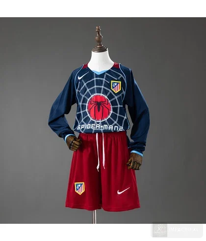 Conjunto infantil Atlético de Madrid equipación visitante 2004/05 · Manga larga · Retro