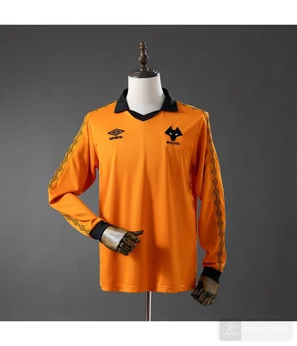 Camiseta retro Wolverhampton Wanderers local 1980/81 manga larga