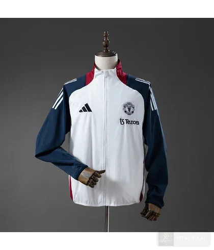 Cortavientos Manchester United · White & Navy Blue