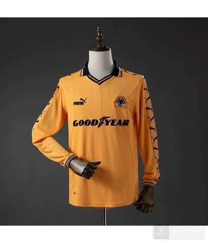 Camiseta retro Wolverhampton Wanderers local 1998/99 manga larga