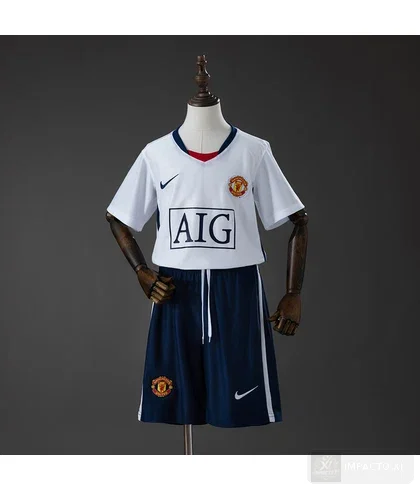 Camiseta retro Manchester United visitante 2008/09 · edición liga niño