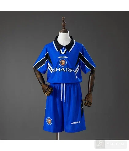 Camiseta retro Manchester United tercera 1996/98 niño