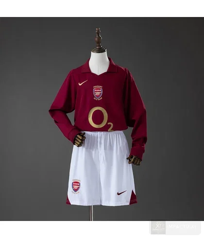 Camiseta retro Arsenal local 2005/06 niño manga larga