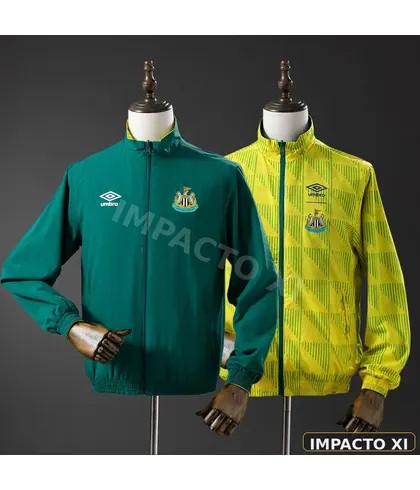 Chaqueta reversible Newcastle United · Army Green & Yellow