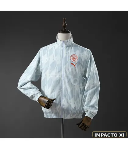 Chaqueta reversible Manchester City · White & Mint Green