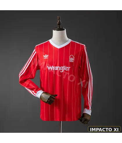 Camiseta retro Nottingham Forest visitante 1982/84 manga larga