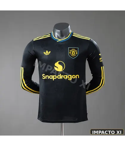 Camiseta Manchester United tercera 2025/26 versión jugador manga larga