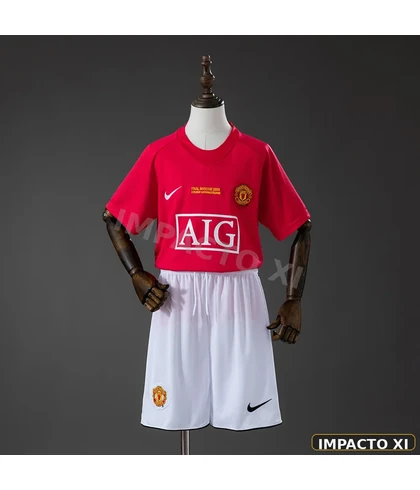 Camiseta retro Manchester United local 2007/08 niño