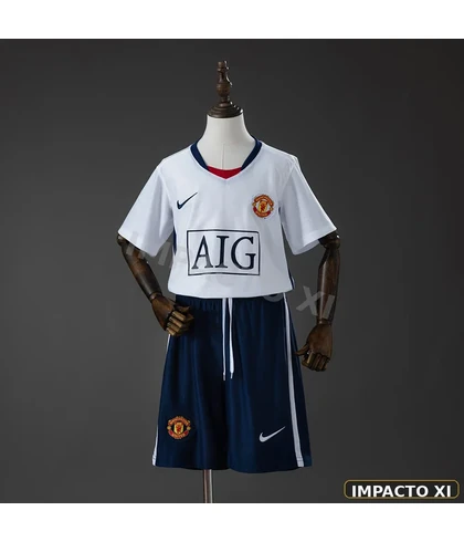 Camiseta retro Manchester United visitante 2008/09 · edición liga niño