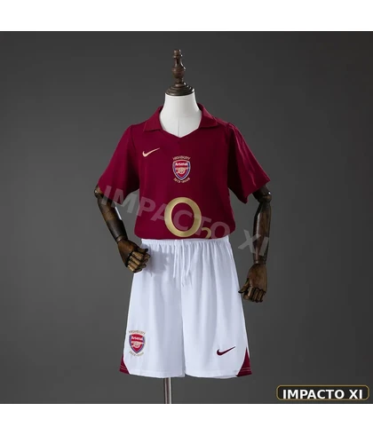 Camiseta retro Arsenal local 2005/06 niño