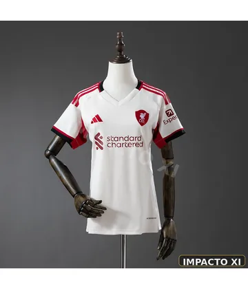 Camiseta Liverpool visitante 2025/26 mujer
