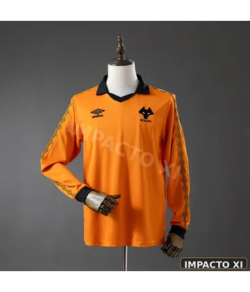 Camiseta retro Wolverhampton Wanderers local 1980/81 manga larga