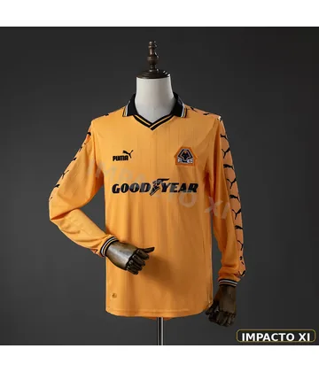 Camiseta retro Wolverhampton Wanderers local 1998/99 manga larga