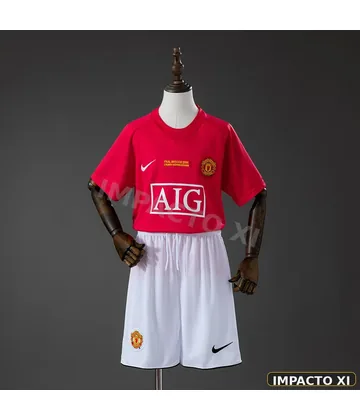 Camiseta retro Manchester United local 2007/08 niño