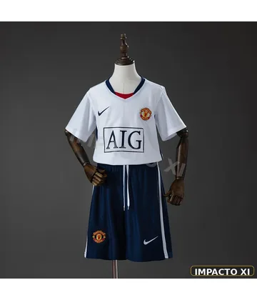 Camiseta retro Manchester United visitante 2008/09 · edición liga niño