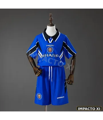 Camiseta retro Manchester United tercera 1996/98 niño