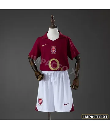 Camiseta retro Arsenal local 2005/06 niño