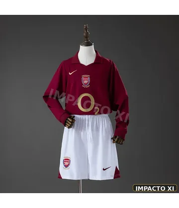Camiseta retro Arsenal local 2005/06 niño manga larga